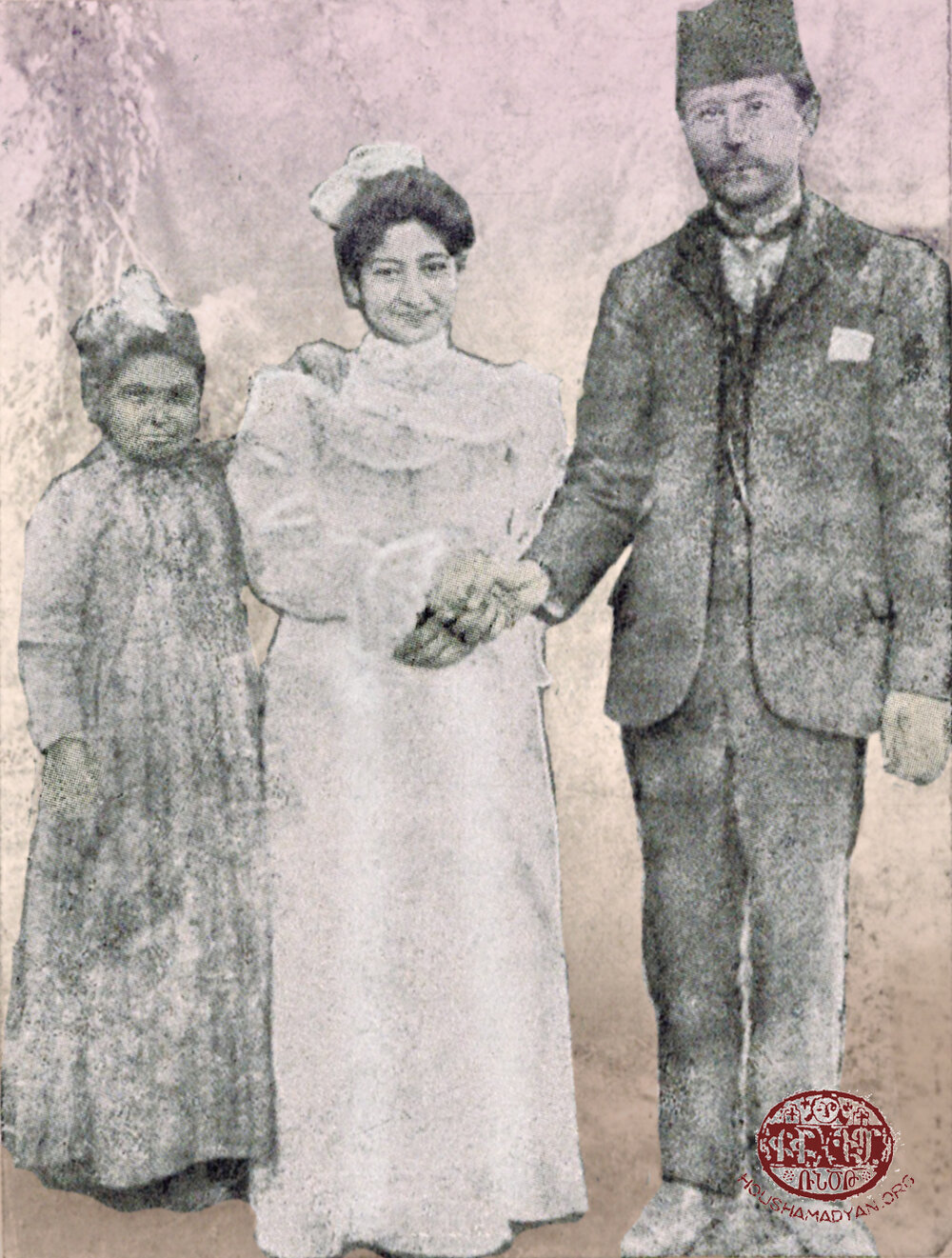 Wedding photo – 1908. Misak Keleshian and Srpouhie Keleshian (nee Baridian)