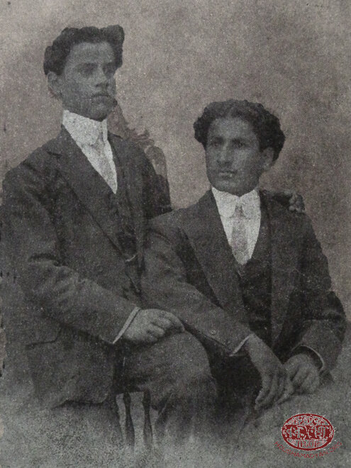 The brothers Hovhannes (on the left) and Peniamin (on the right) Jamgochian