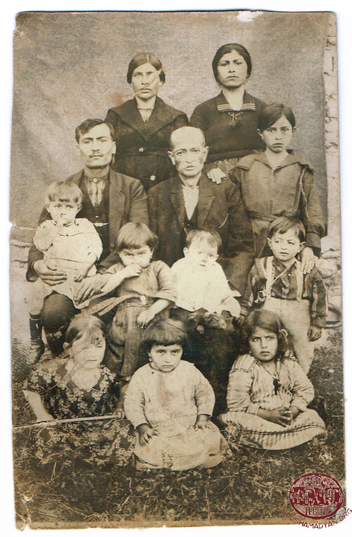 Terziyan family in the Yozgat region; early 1920s